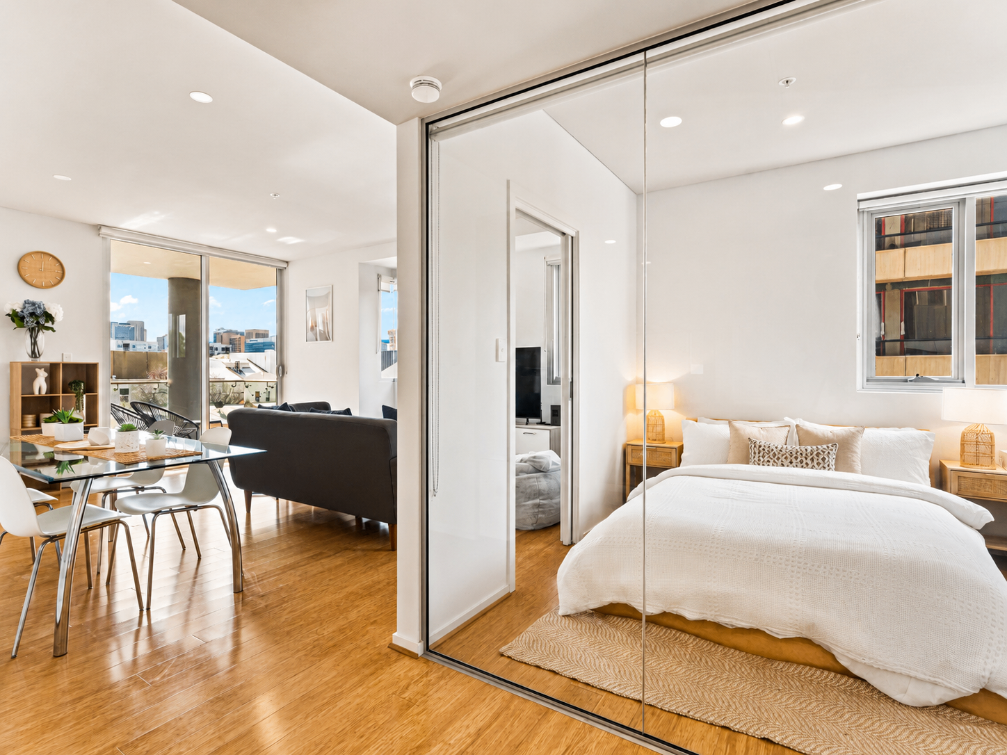 Interior of Parkland Vista Luxury Retreat, a Luxe-managed short-term rental in Adelaide CBD, Adelaide